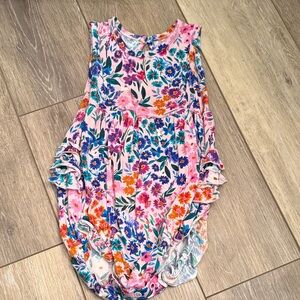 Little Sleepies Pink Floral Romper